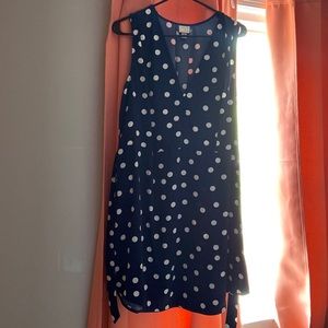 Navy polka dot dress
